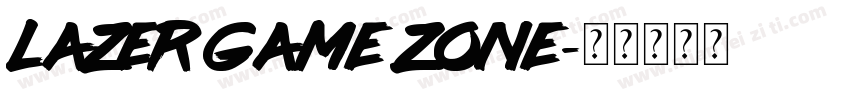 Lazer Game Zone字体转换